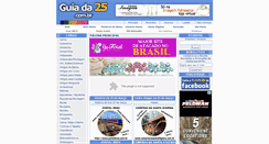 Desktop Screenshot of guiada25.com.br